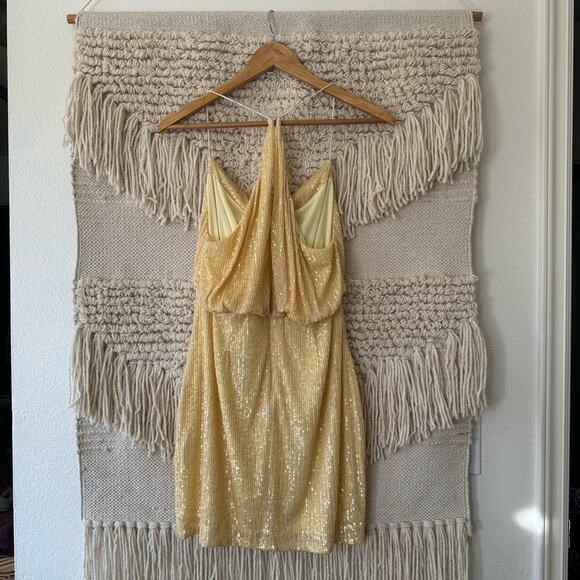 One33 Social Sequin Cowl Neck Dress - Picture 7 of 7